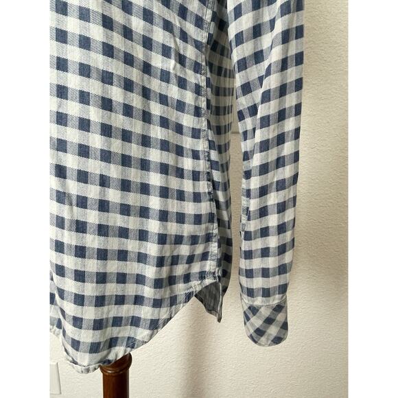 Rails Top Button Down Plaid Carter Mini Check Blue - Picture 6 of 11